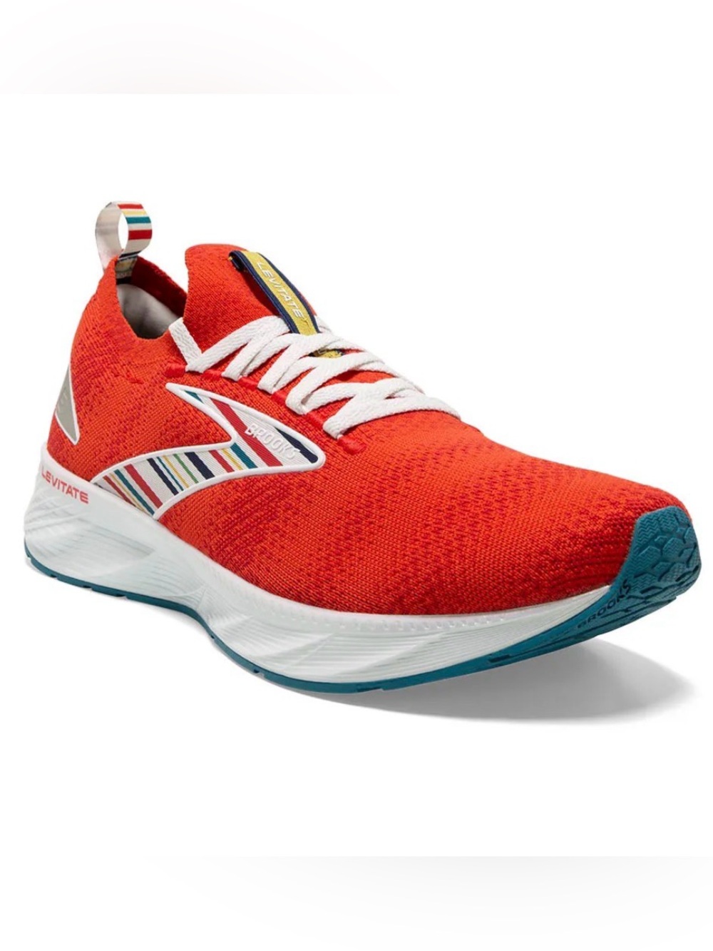BROOKS  Women’s Levitate StealthFit 6 Red White Blue Running Shoe Sneakers 6.5
